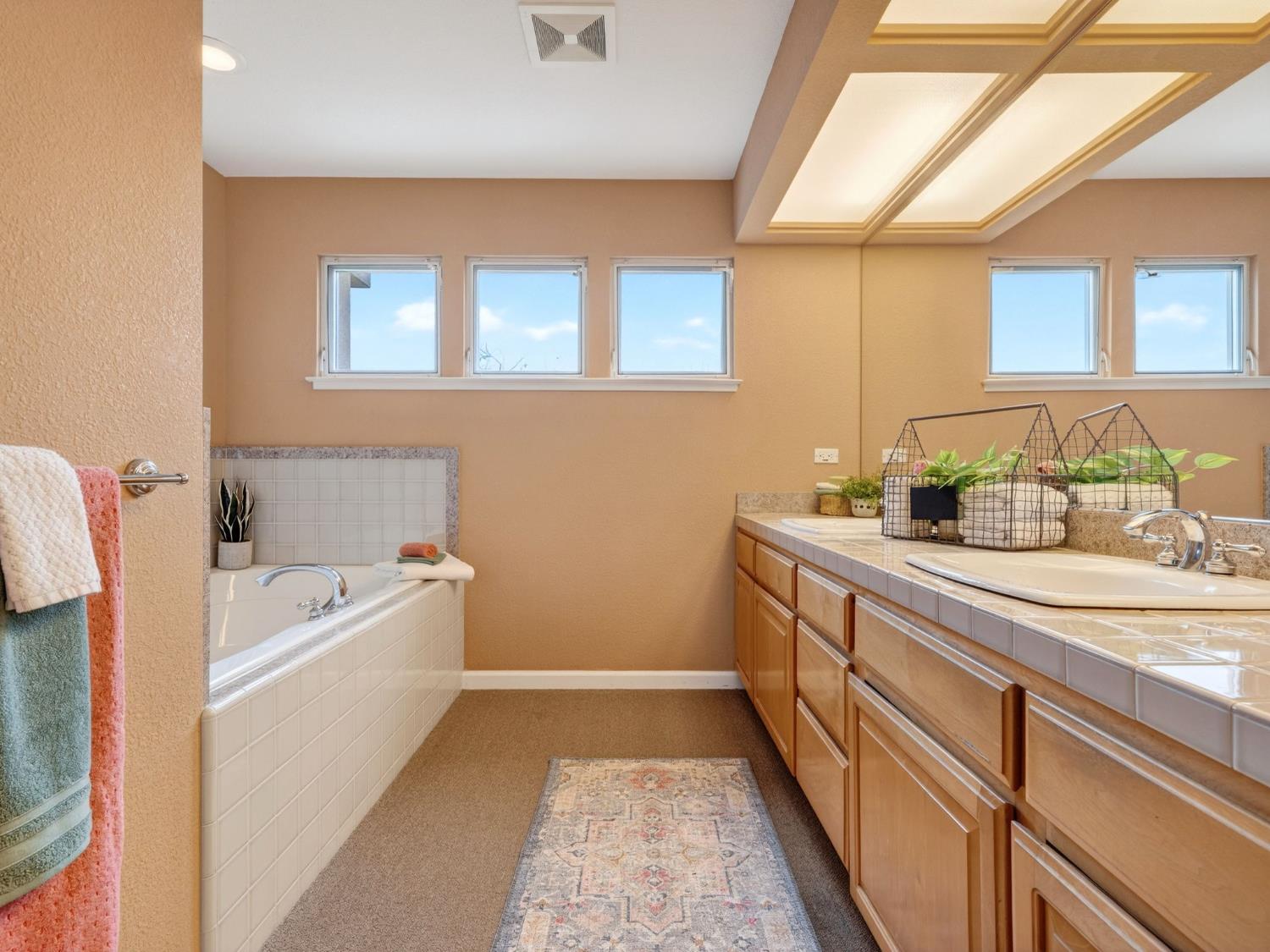 416 Merganser Place Davis, CA 95616 - Photo 24 of 46 a bathroom with a tub sink and mirror