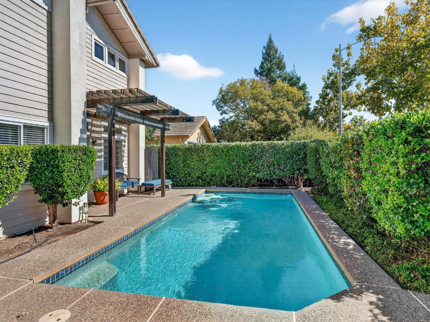 416 Merganser Place Davis, CA 95616 - Photo 40 of 46 a view of backyard with outdoor seating and plants