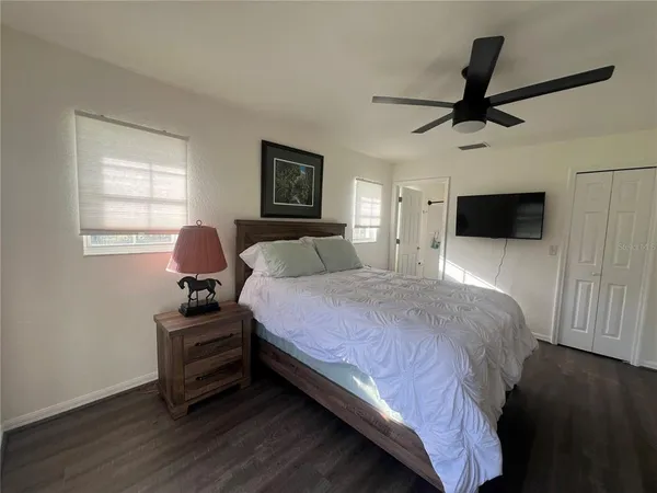 a view of a porch with garden