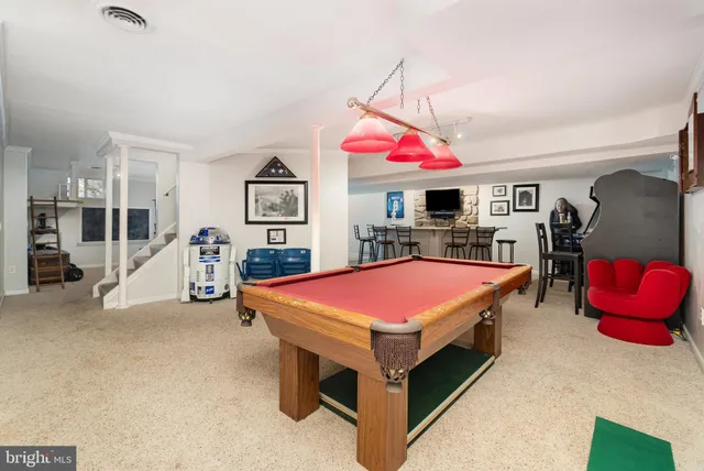 a patio with table and chairs