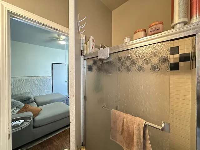 a living room with a couch