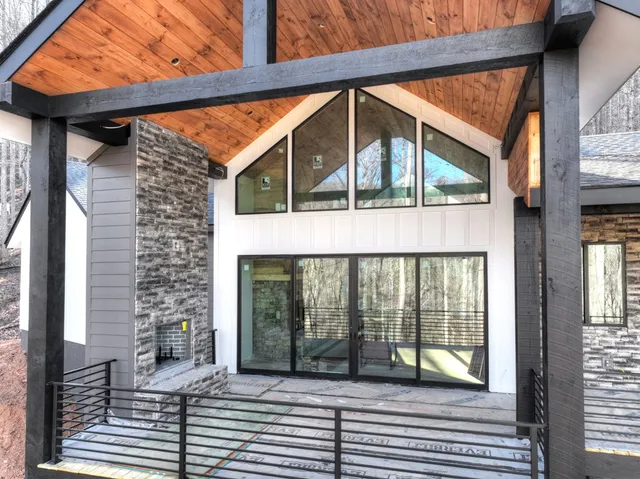 a view of front door