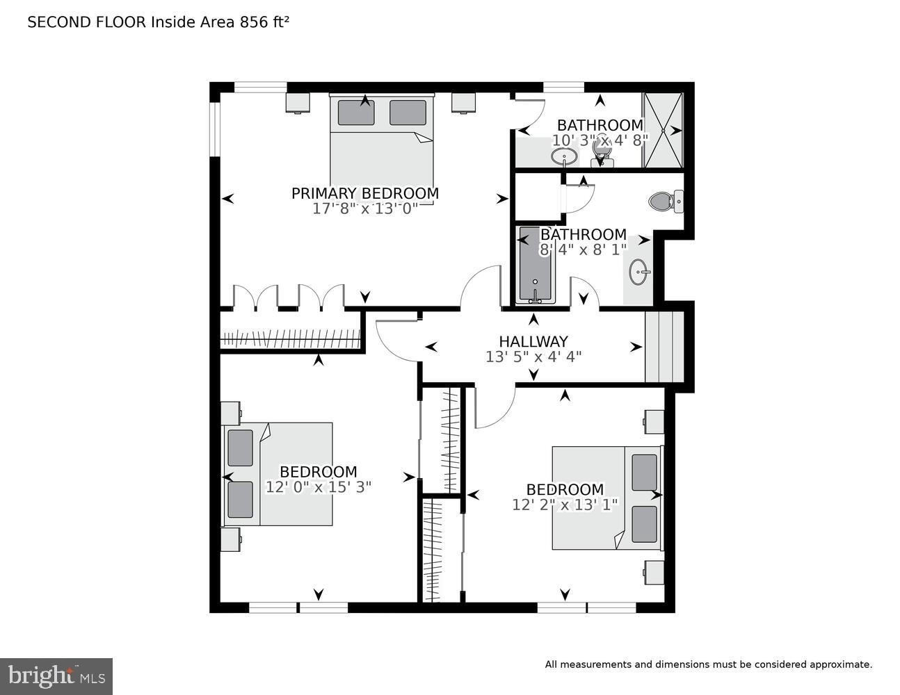6313 Stoneham Lane McLean, VA 22101 - Photo 36 of 37 Second level floor plan