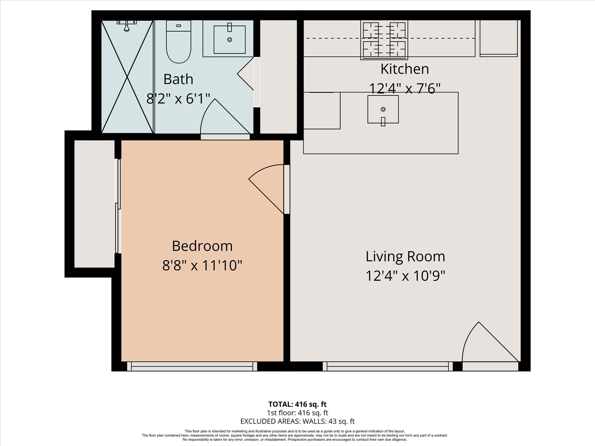304 East 33rd Street, Unit 4 Austin, TX 78705 - Photo 15 of 15 Floor plan