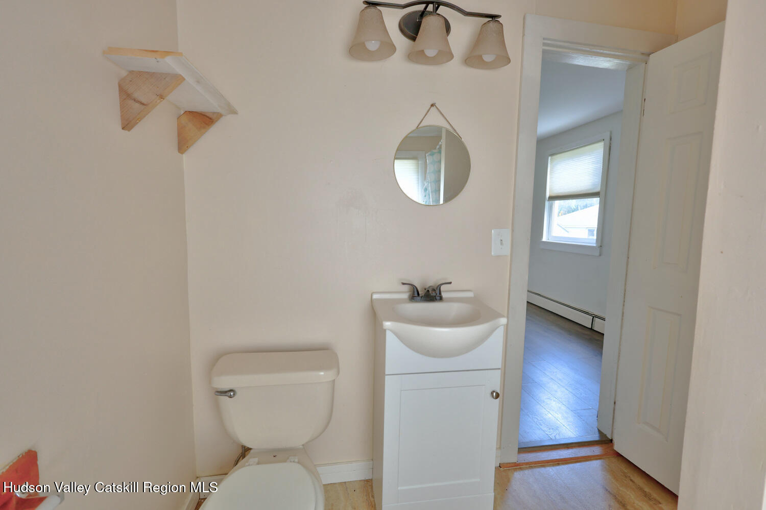606 Main Street Cairo, NY 12413 - Photo 42 of 70 a bathroom with a toilet a sink and mirror