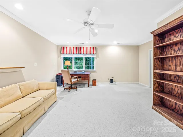 a bathroom with a sink vanity and mirror