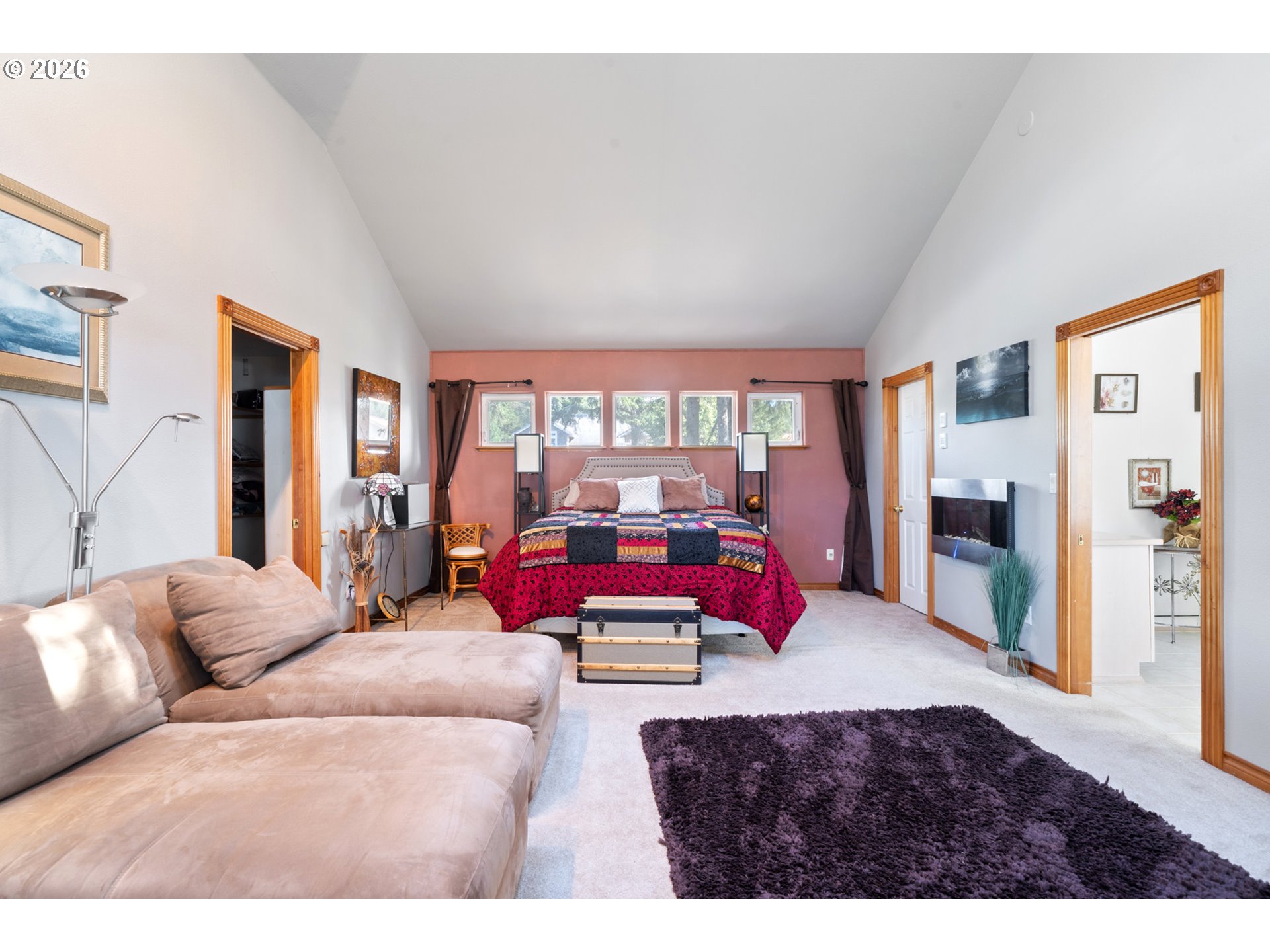 6095 Huckleberry Lane Oceanside, OR 97141 - Photo 19 of 48 a living room with furniture a flat screen tv and a couch
