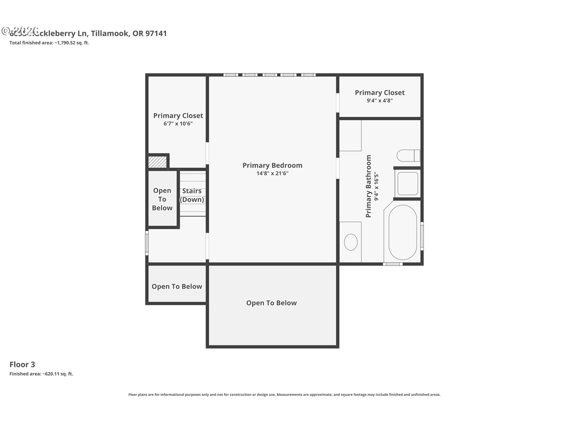 6095 Huckleberry Lane Oceanside, OR 97141 - Photo 39 of 48 a picture of a floor plan