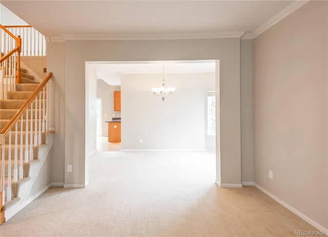 a view of an empty room