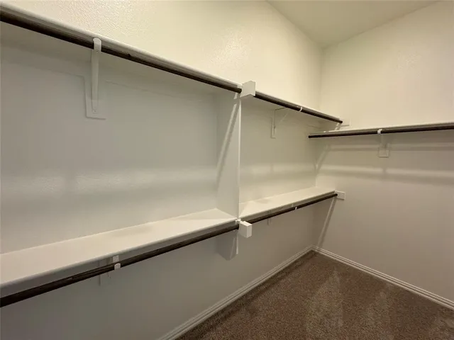 a close view of closet