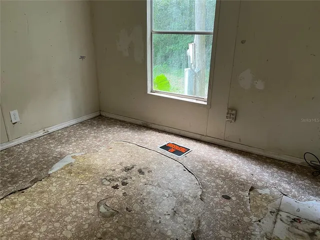 a view of a room with window