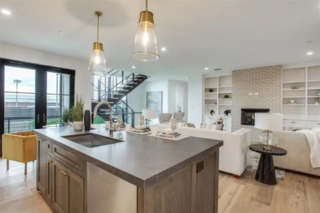 a picture of a room with wall painting