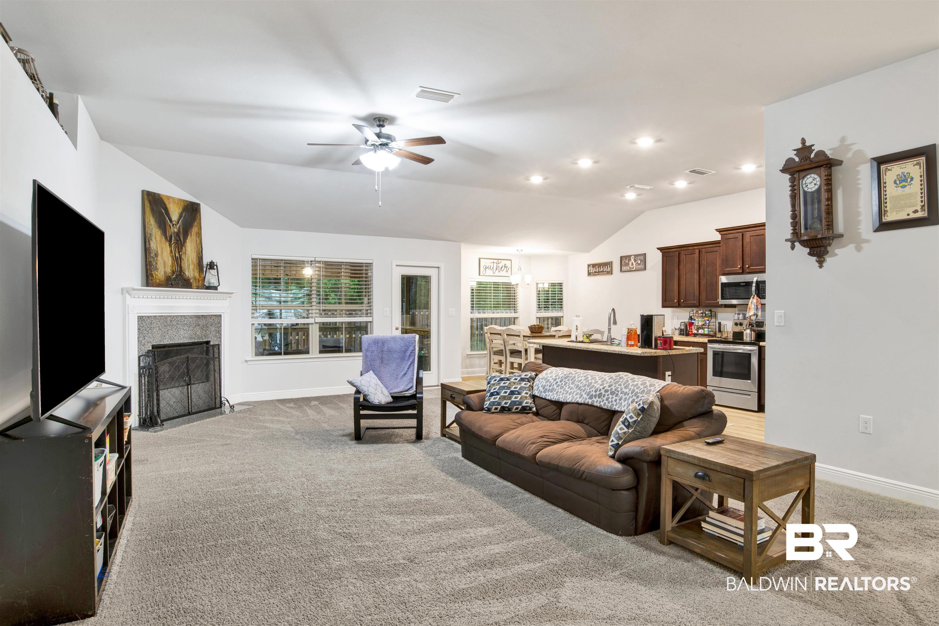 2463 Cherrywood Drive Foley, AL 36535 - Photo 3 of 25 Great Room with Fireplace