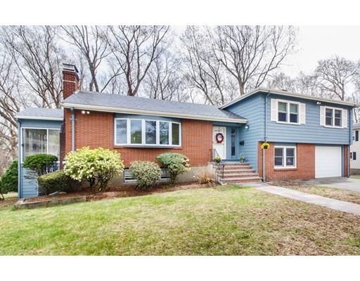 a house view with a garden space
