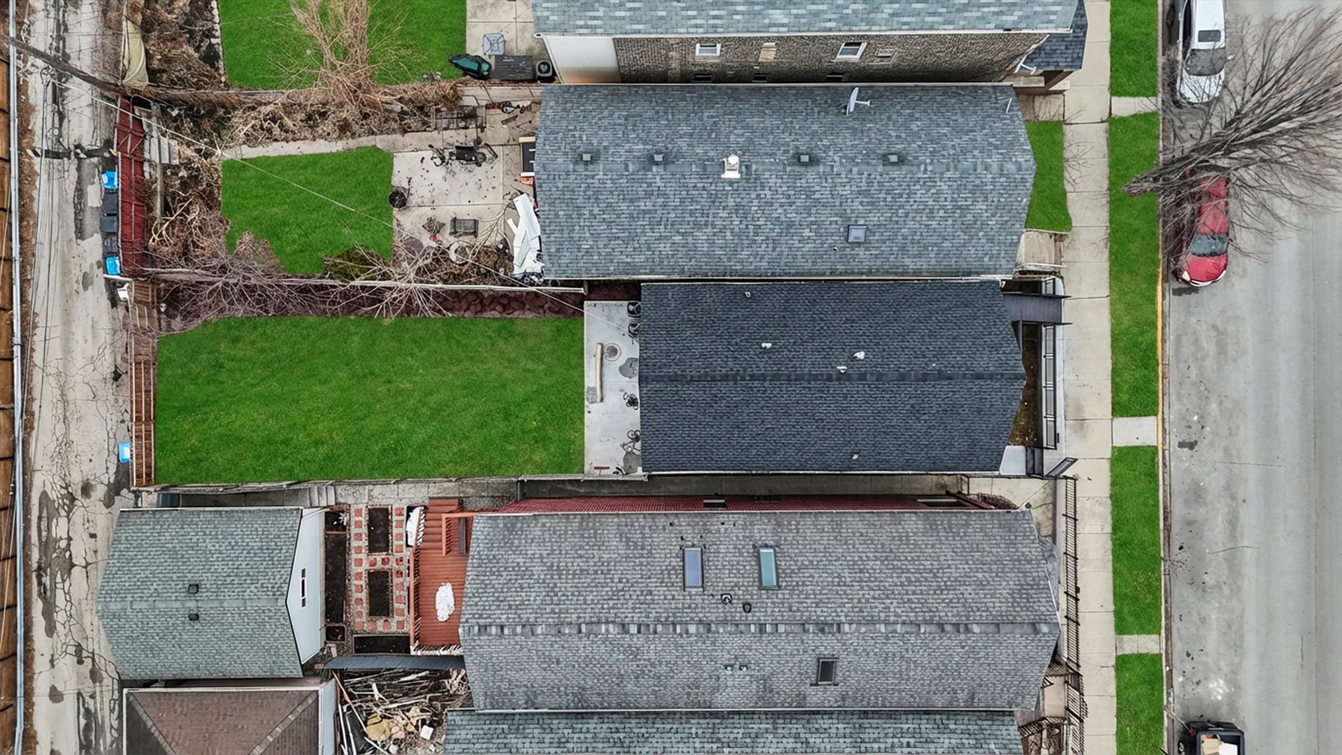1040 West 34th Place Chicago, IL 60608 - Photo 5 of 8 an aerial view of a house with a yard
