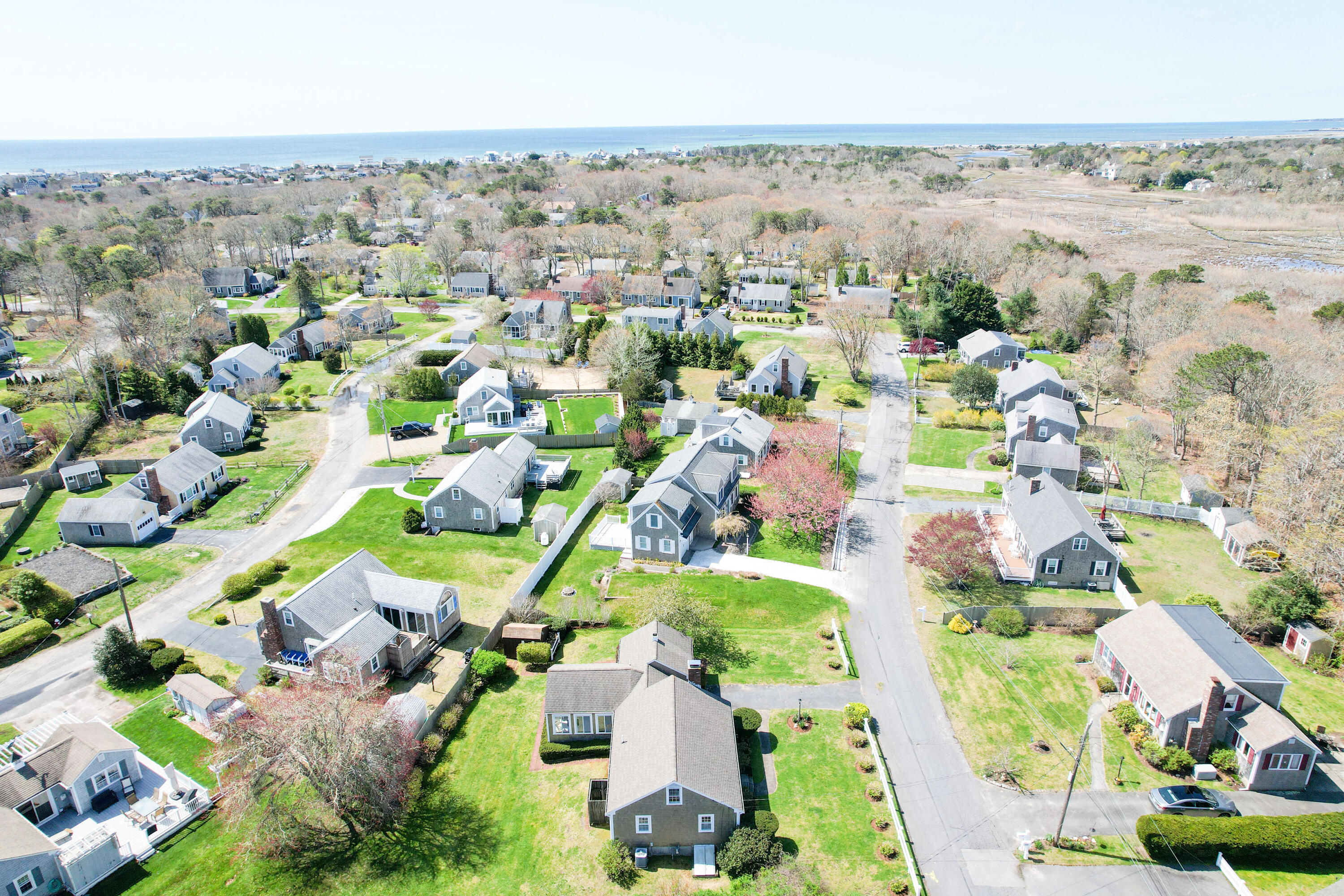 132 Indian Pond Road West Dennis, MA 02670 - Photo 21 of 21 an aerial view of residential houses with outdoor space