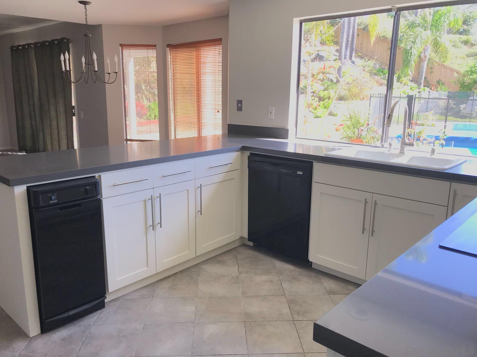 4031 Grayson Drive San Diego, CA 92130 - Photo 11 of 27 a kitchen with stainless steel appliances granite countertop a stove a sink and a microwave