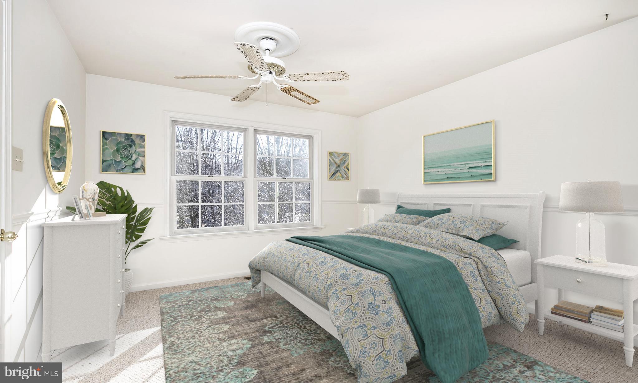 1403 Steeple Chase Road Downingtown, PA 19335 - Photo 28 of 37 Bedroom 2 w/NEW Paint! (virtually staged)