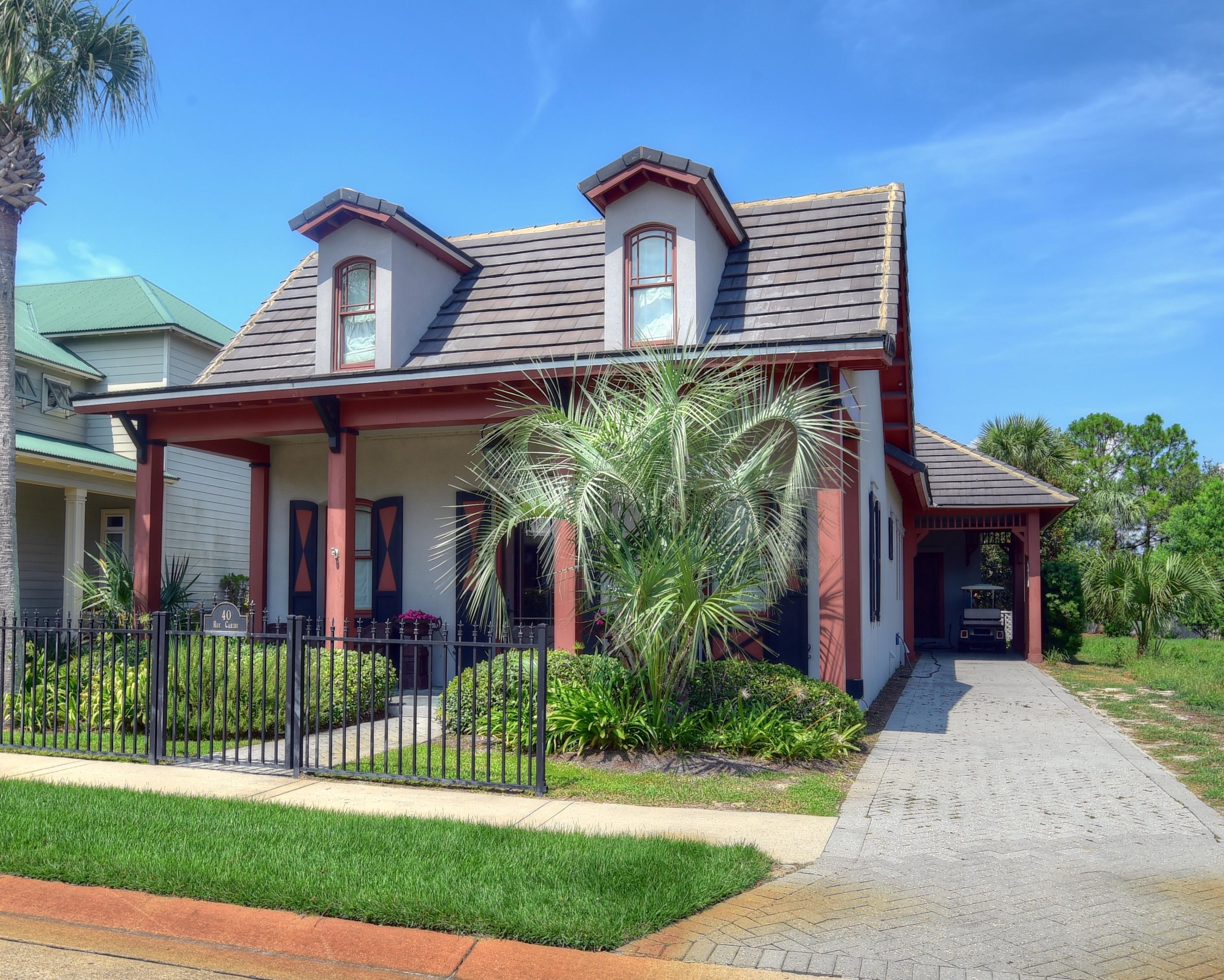 40 Rue Caribe Miramar Beach, FL 32550 - Photo 56 of 64 front view of a house with a yard