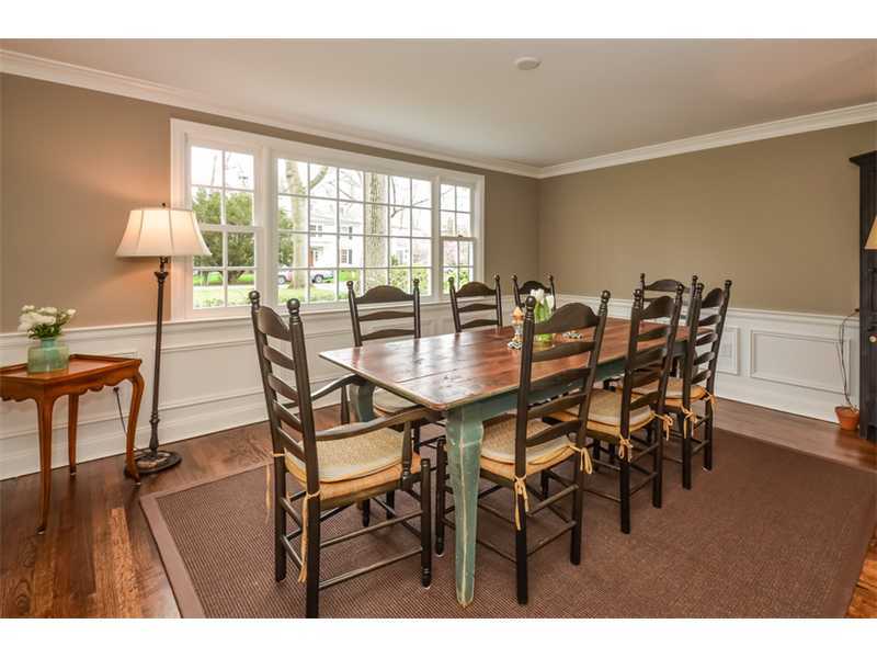 16 Willow Road Riverside, CT 06878 - Photo 8 of 24 a view of a dining room with furniture and wooden floor