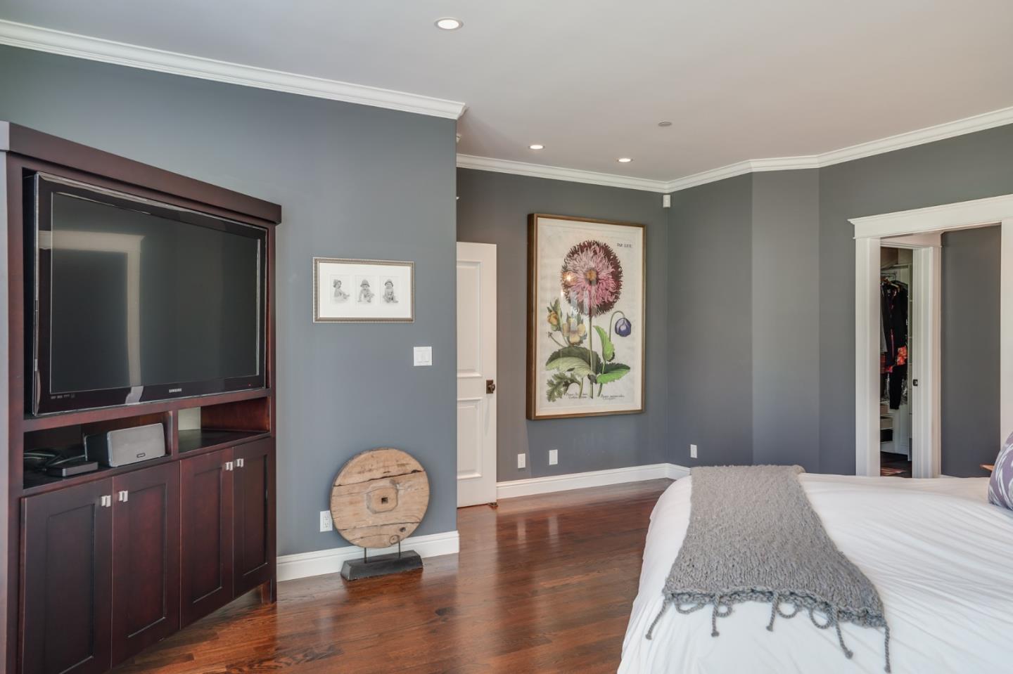 2533 Hayward Drive Burlingame, CA 94010 - Photo 24 of 47 a living room with furniture and a flat screen tv