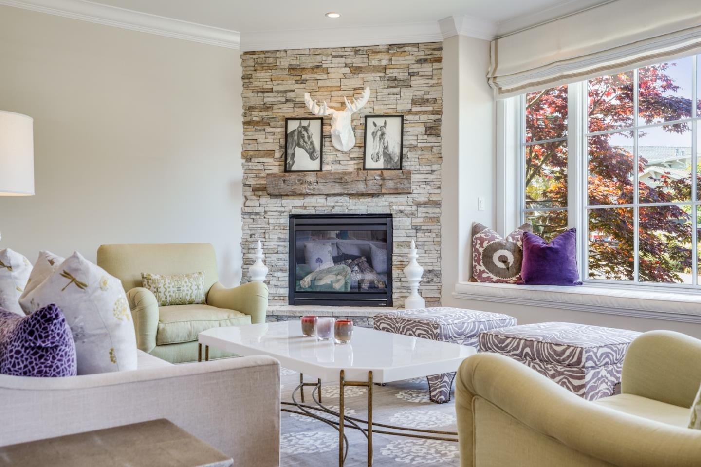 2533 Hayward Drive Burlingame, CA 94010 - Photo 6 of 47 a living room with furniture and a fireplace