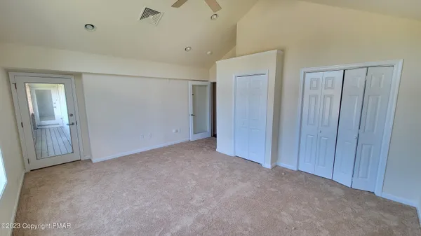 a view of an empty room