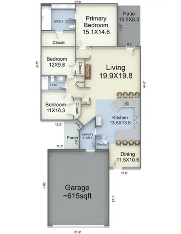 $357,000 | 5415 Courtyard Drive, Gonzales, LA 70737