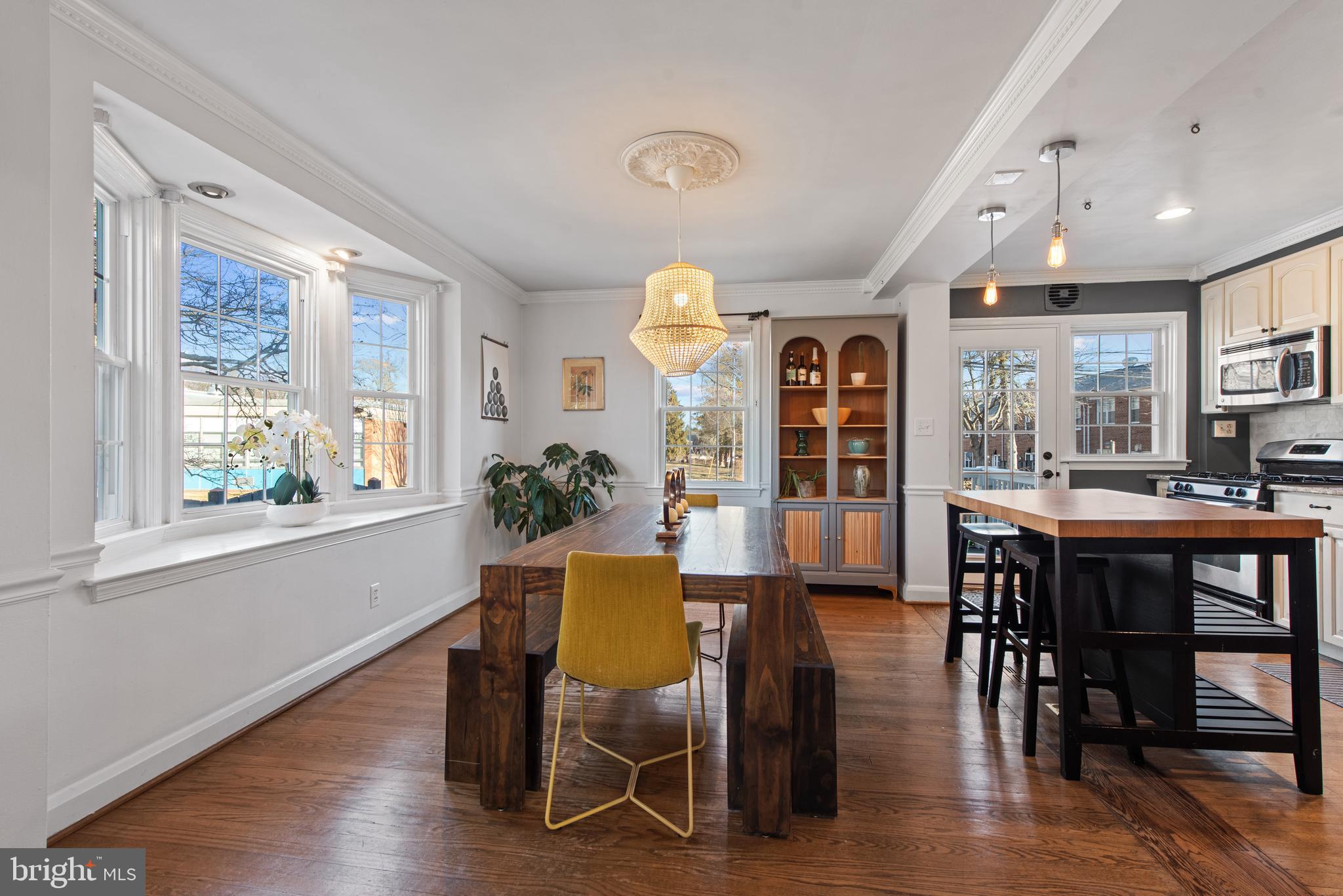 330 Dumbarton Road Baltimore, MD 21212 - Photo 5 of 29 a view of a dining room with furniture window and wooden floor