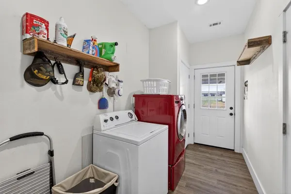 a house view with swimming pool and yard