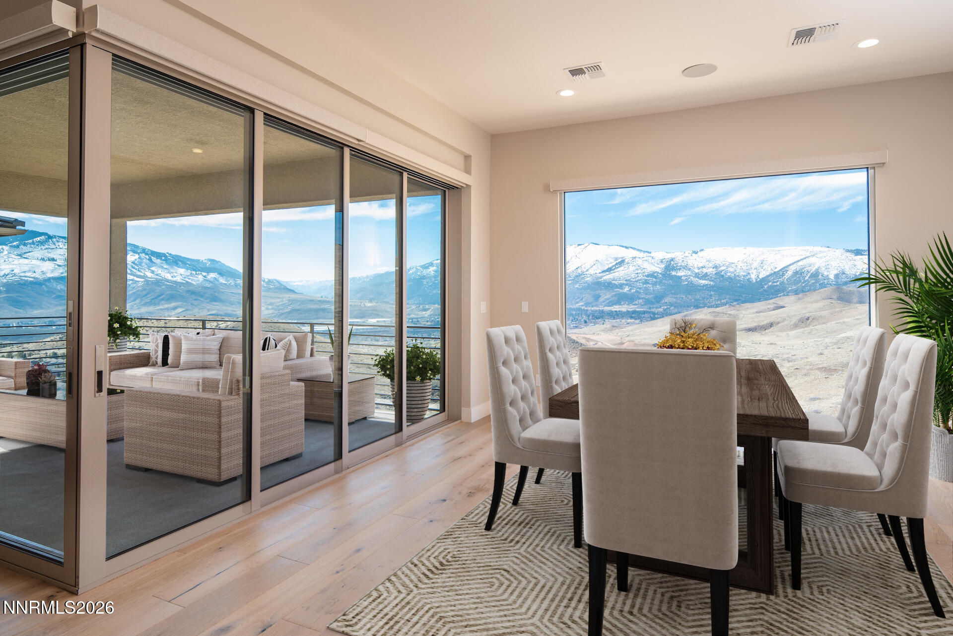 2241 Cold Creek Trail Reno, NV 89523 - Photo 13 of 40 a dining room with furniture and a floor to ceiling window