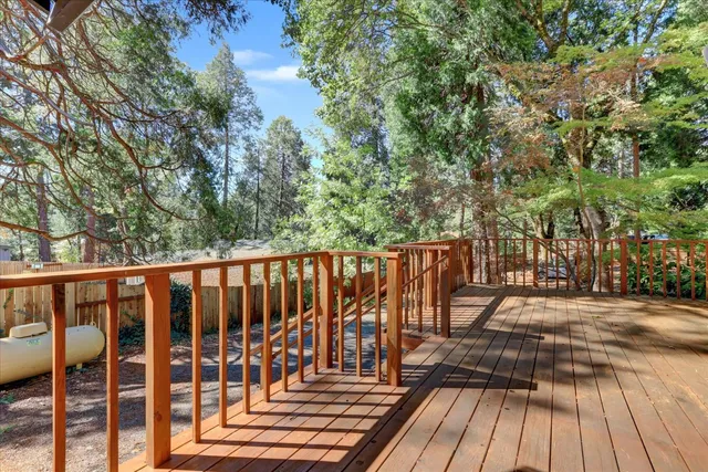 a view of a street with some trees