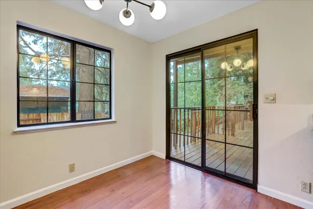 a view of an empty room