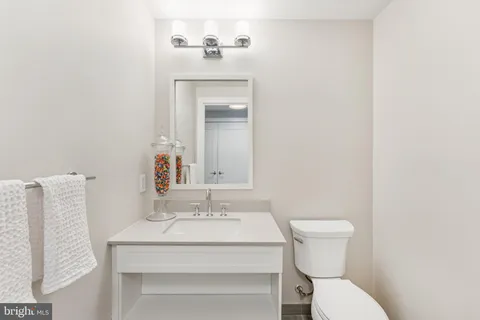 a view of a hallway with washer and dryer