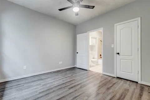 a view of cabinets and window