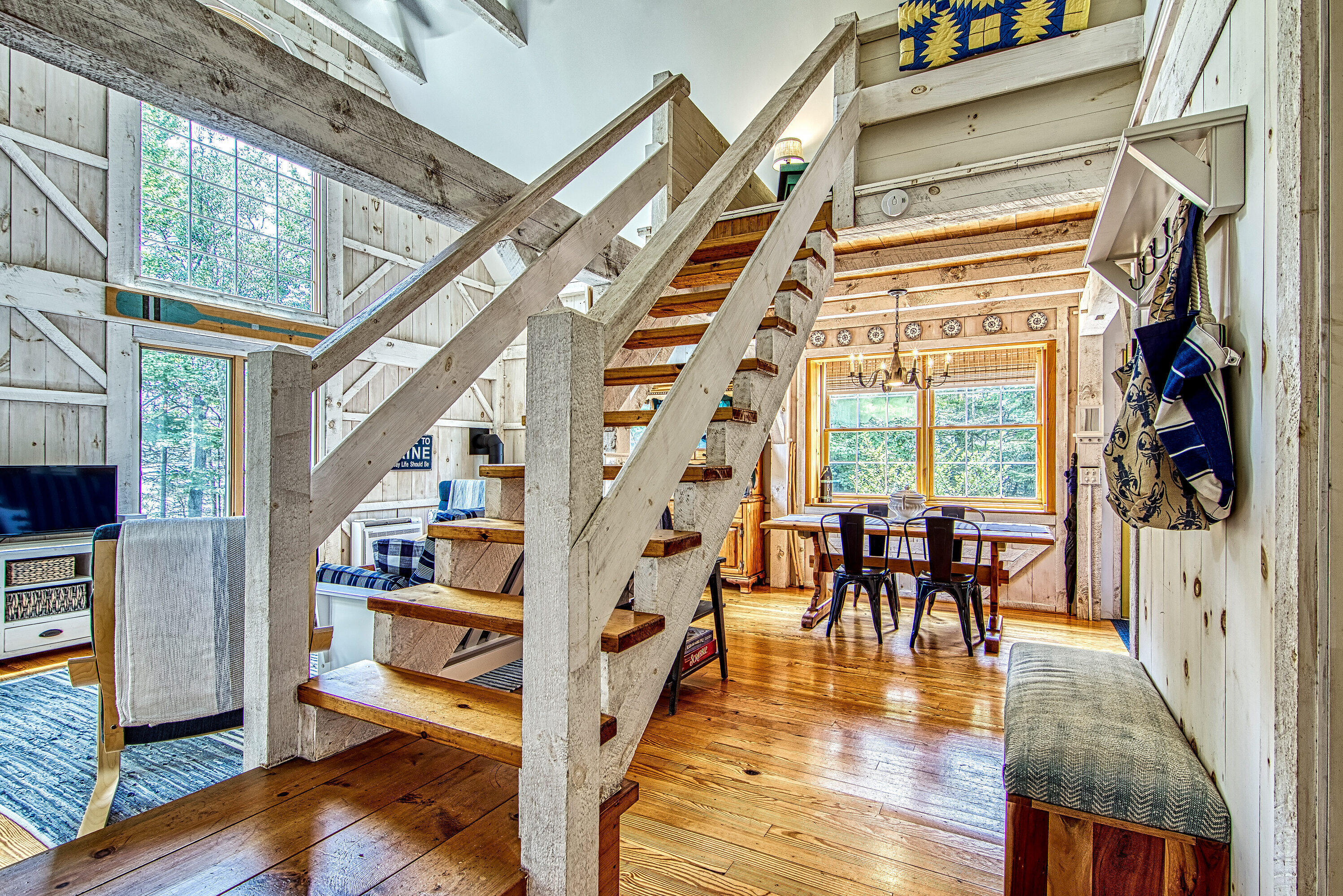134 Redding Road Gouldsboro, ME 04607 - Photo 12 of 47 134 Redding Swedish stairs to loft