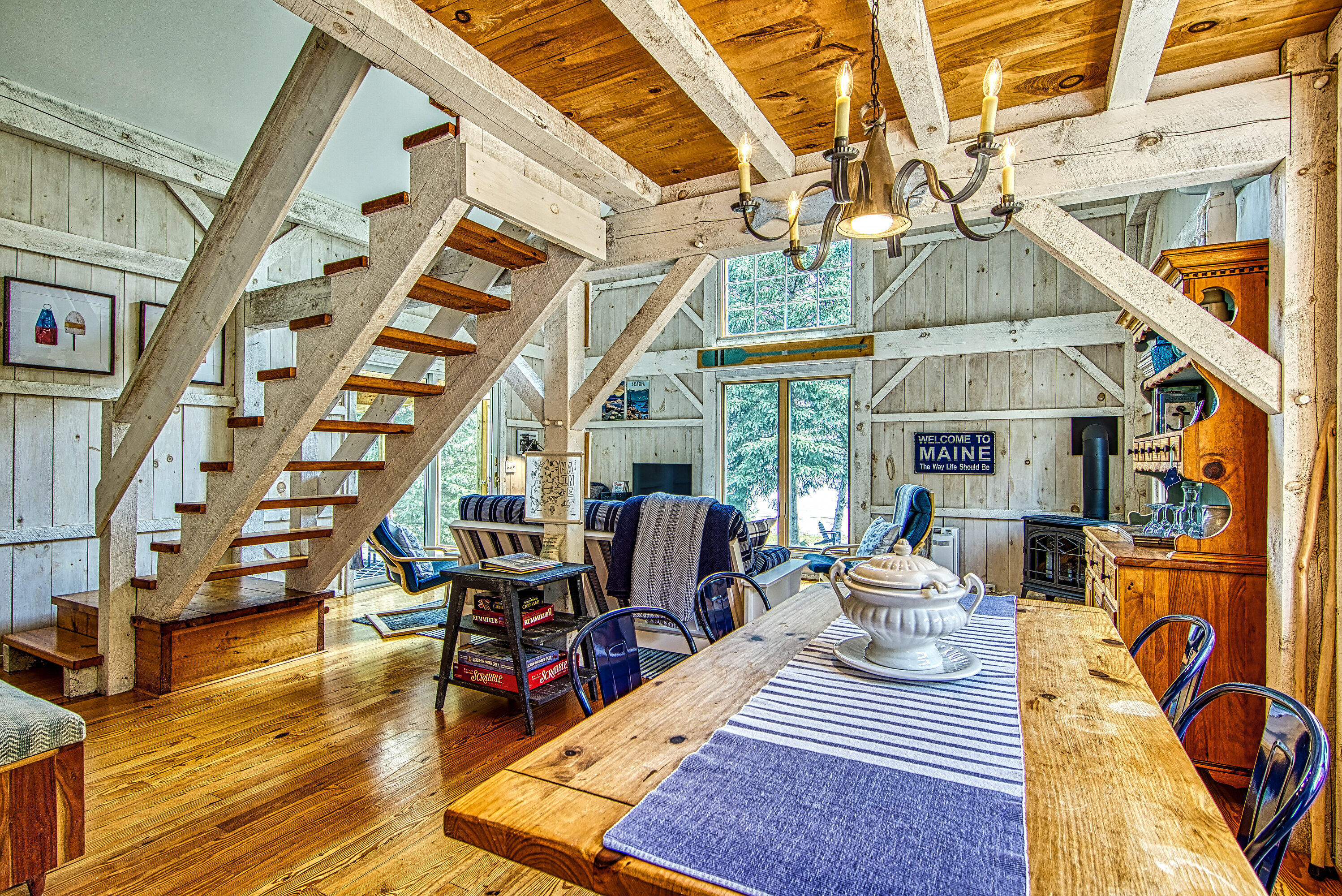 134 Redding Road Gouldsboro, ME 04607 - Photo 6 of 47 134 Redding Swedish Dining and living ar