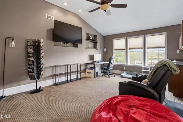 a bathroom with a double vanity sink and mirror