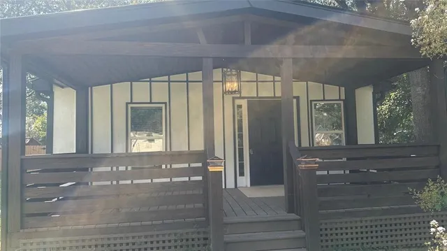 a view of front door