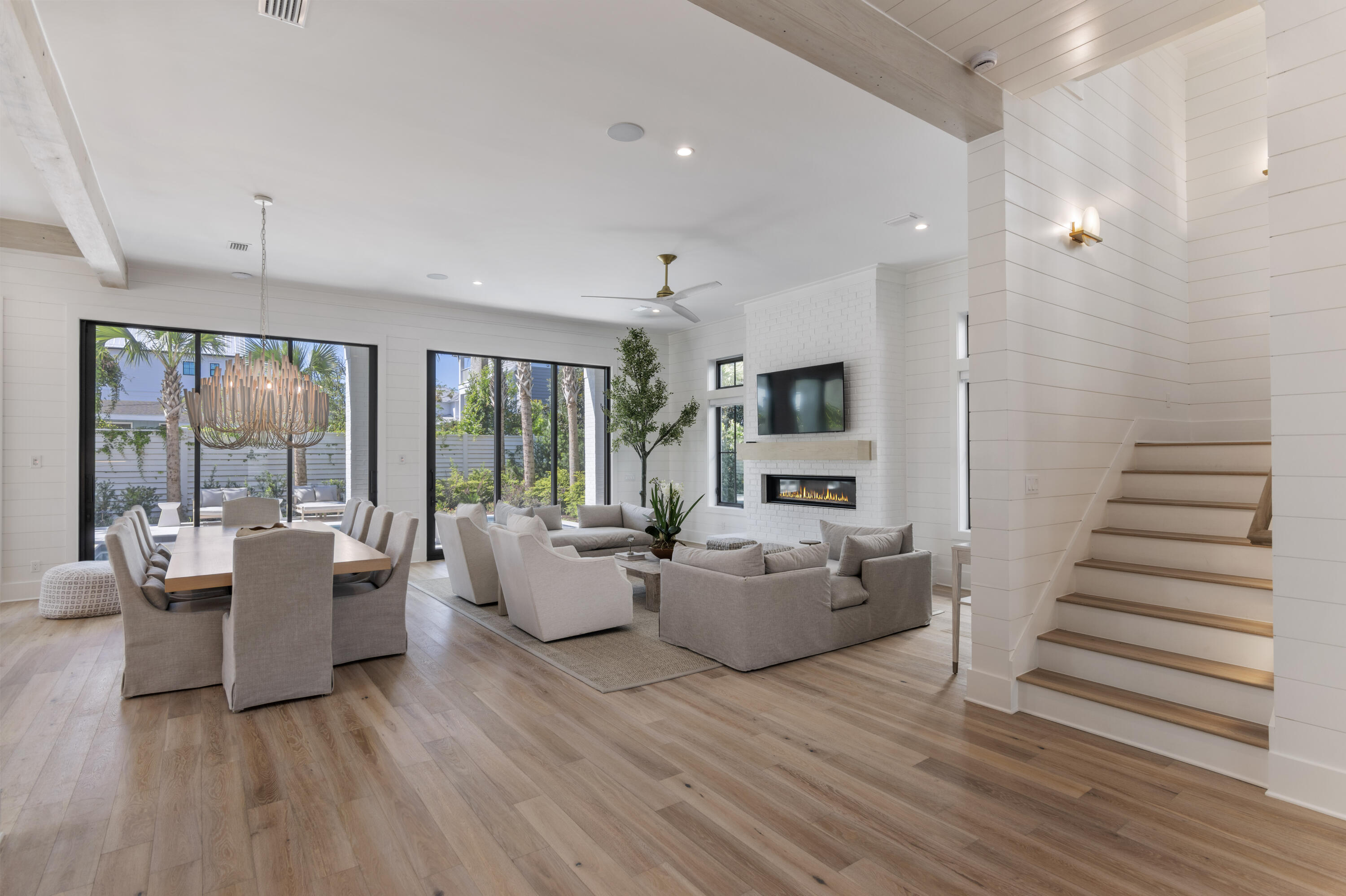 140 South Wall Street Inlet Beach, FL 32461 - Photo 20 of 82 a living room with furniture and large windows