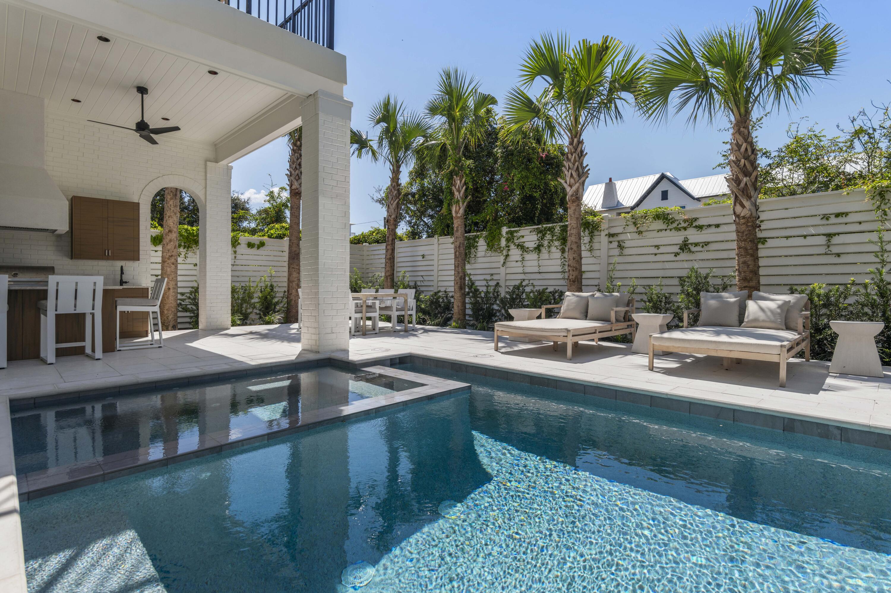 140 South Wall Street Inlet Beach, FL 32461 - Photo 8 of 85 a view of swimming pool with outdoor seating and a patio
