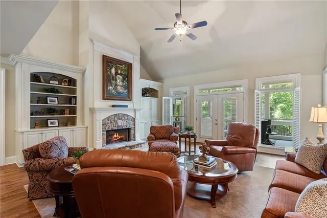 a room with furniture and a window