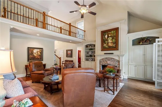 a room with furniture and a window