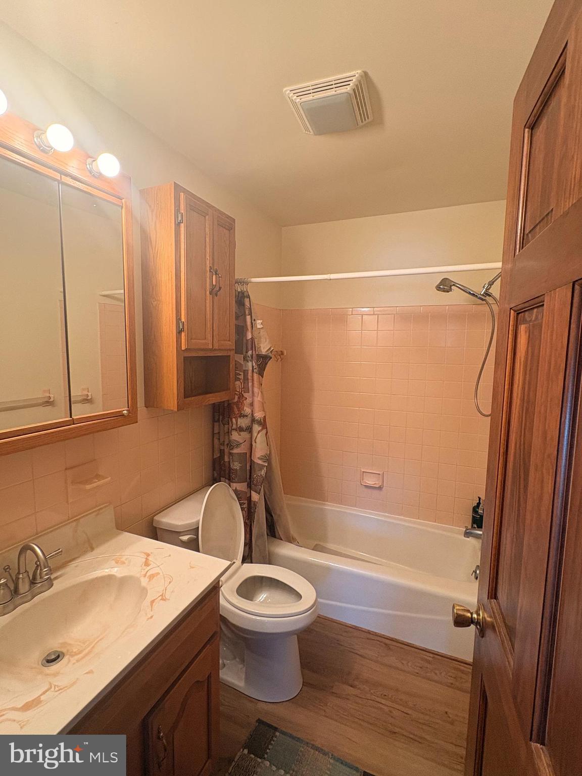 3189 Powells Valley Road Halifax, PA 17032 - Photo 15 of 44 a bathroom with a sink a toilet and shower