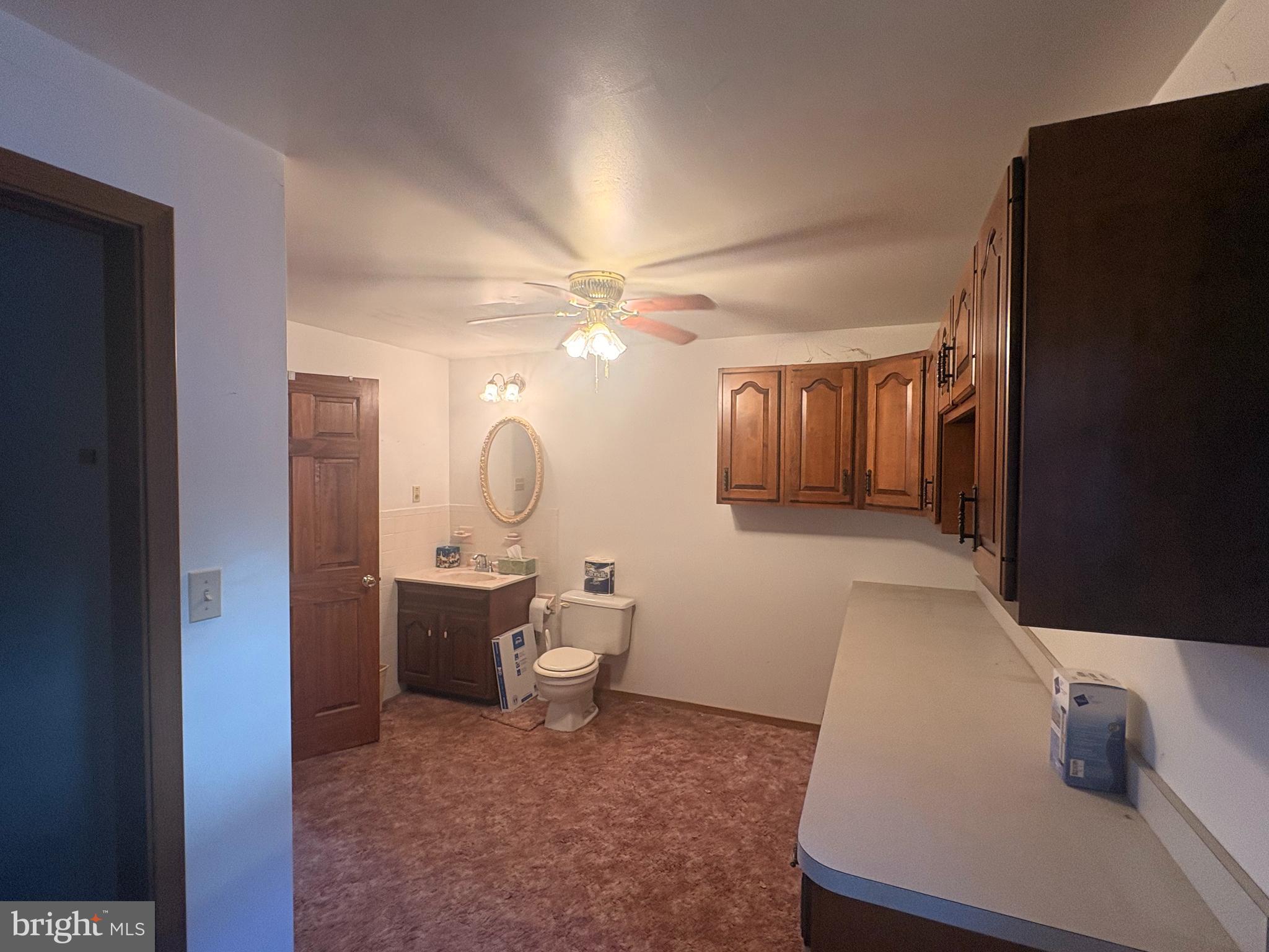 3189 Powells Valley Road Halifax, PA 17032 - Photo 22 of 44 a bathroom with a sink a toilet and a mirror