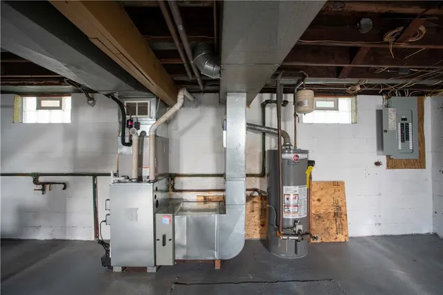 a view of storage and utility room