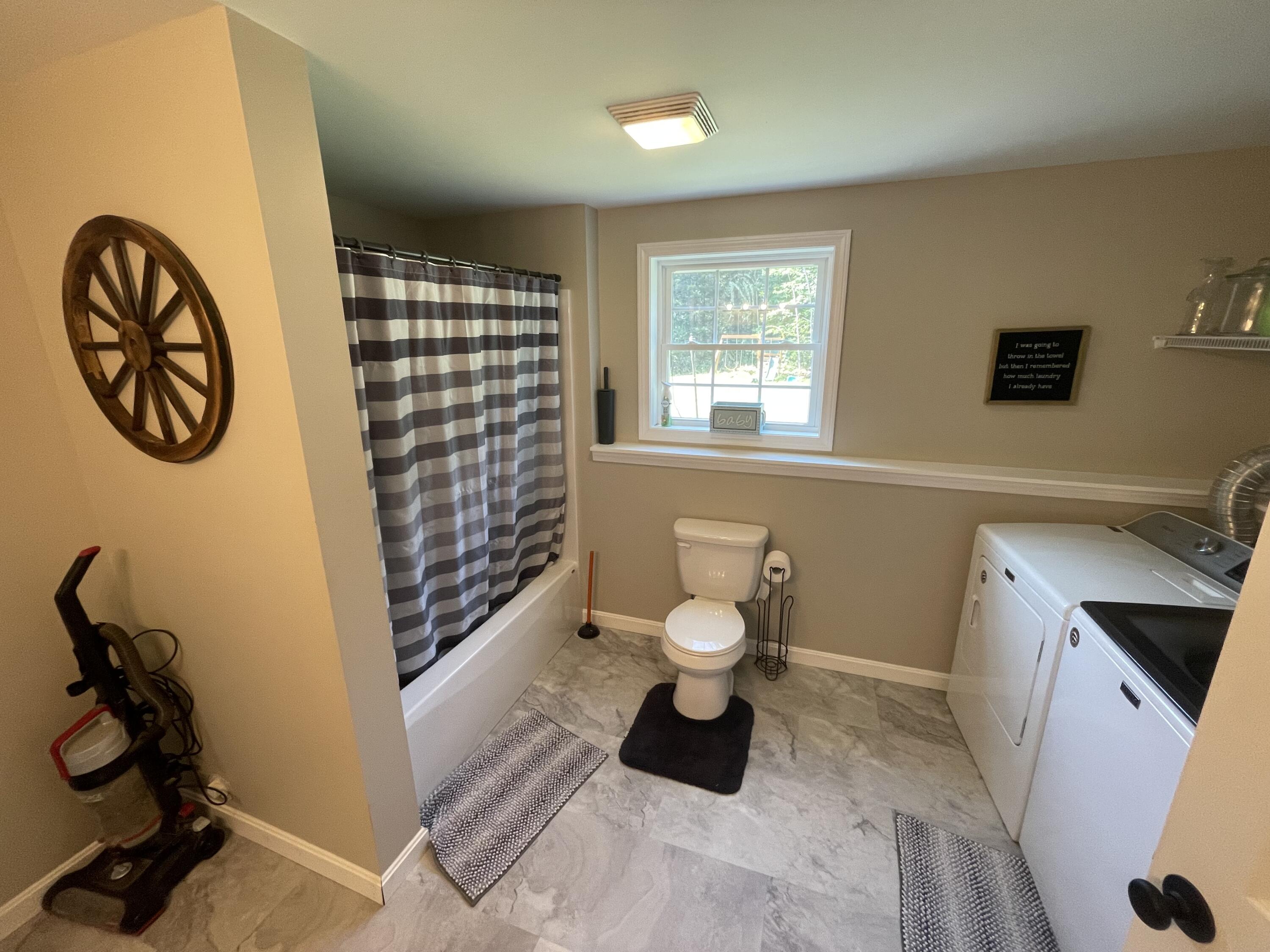 132 Wing Road South China, ME 04358 - Photo 24 of 25 Basement Bathroom with Laundry