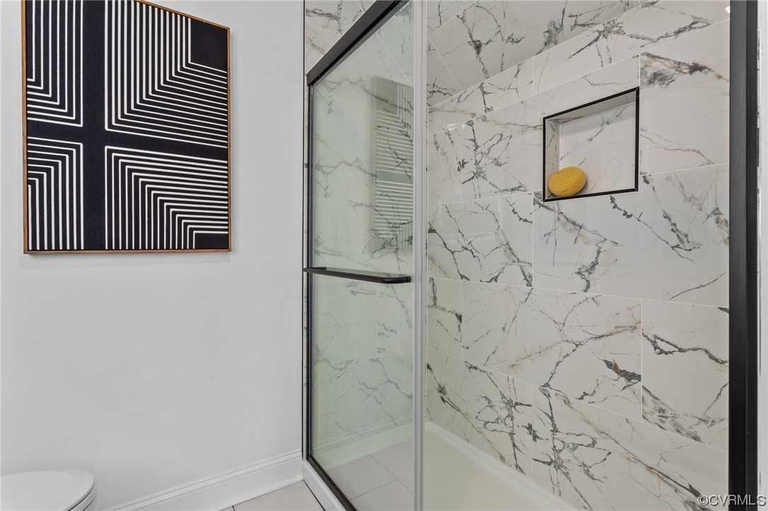 2217 Bailey Drive Henrico, VA 23231 - Photo 20 of 25 a bathroom with a shower and a toilet