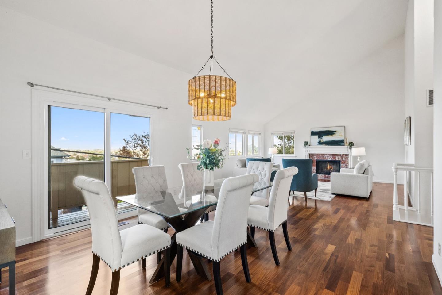 28 Cobblestone Lane Belmont, CA 94002 - Photo 15 of 45 a view of a dining room with furniture window and wooden floor