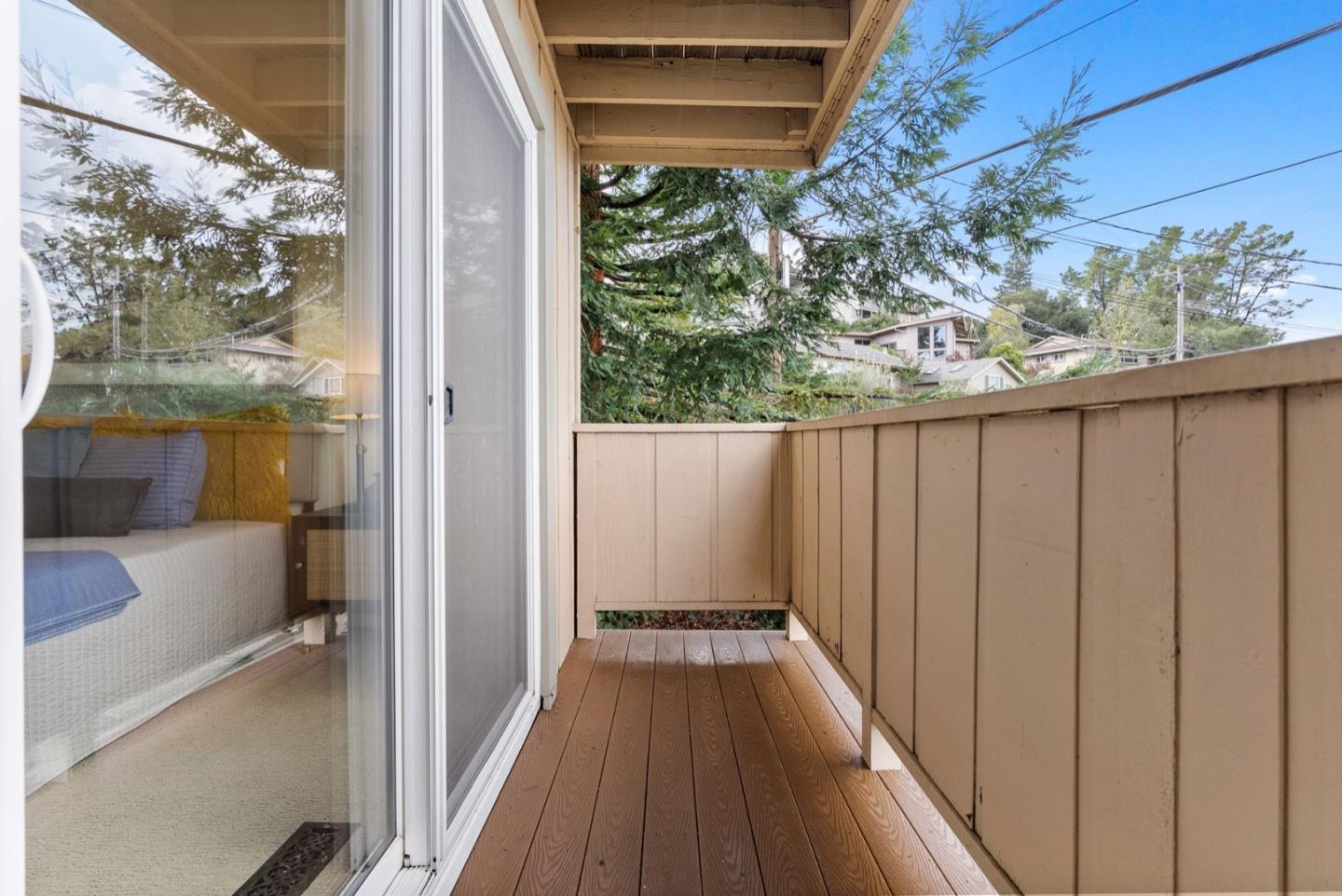 28 Cobblestone Lane Belmont, CA 94002 - Photo 33 of 45 a view of a balcony with wooden floor